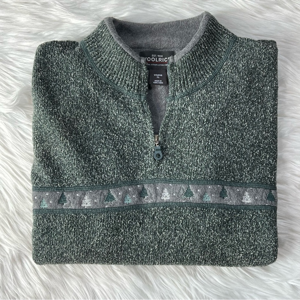 Woolrich Mockneck Quarter Zip‎ Sweater